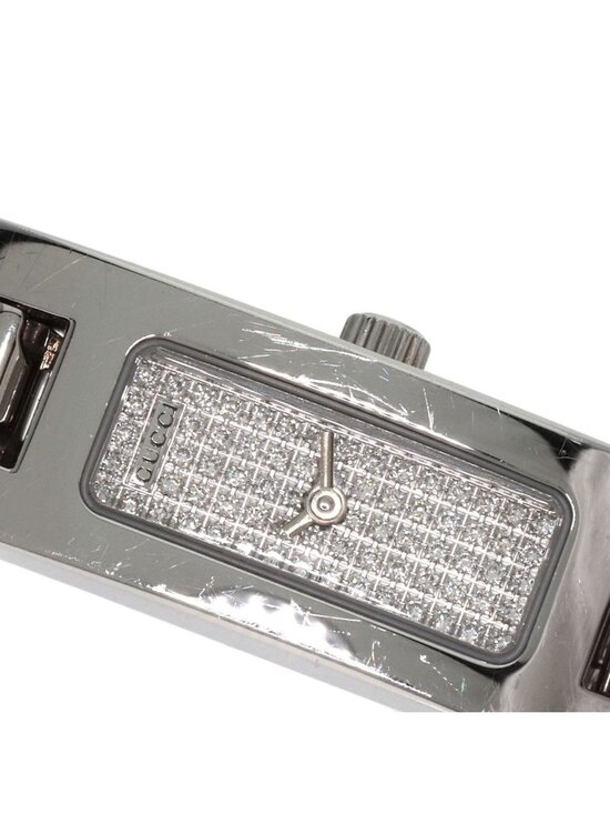 Gucci Square Face Dial Diamond Watch SS main image 12